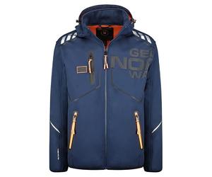 Geographical Norway Robin Men - Softshell Jackets for Men Waterproof Outdoor Hooded UK - Windproof Rain Coats Men's - Activities Hiking Skiing Autumn Winter Spring
