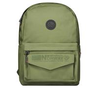 Geographical Norway Serdon Unisex Backpack Bag Modern Design Front Pocket Flap Pointed Flap Padded Shoulder Straps Front Badge Practical Accessory School, khaki, Taille unique, Traditional Backpacks