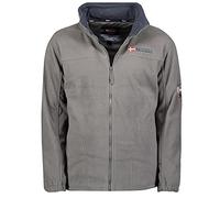 Geographical Norway Tamazonie Men - Men's Warm Mid Thick Fleece Zip - Men's Autumn Winter Spring Warm Jacket - Long Sleeve Sweater Soft Comfort Outdoor (Dark grey M)