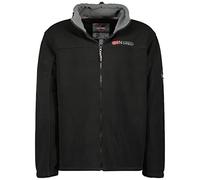 Geographical Norway Tamazonie Men - Men's Warm Mid Thick Fleece Zip - Men's Autumn Winter Spring Warm Jacket - Long Sleeve Sweater Soft Comfort Outdoor (Black 3XL)
