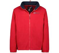 Geographical Norway Tamazonie Men - Men's Warm Mid Thick Fleece Zip - Men's Autumn Winter Spring Warm Jacket - Long Sleeve Sweater Soft Comfort Outdoor (Red M)