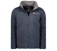 Geographical Norway Tamazonie Men - Men's Warm Mid Thick Fleece Zip - Men's Autumn Winter Spring Warm Jacket - Long Sleeve Sweater Soft Comfort Outdoor (Marine blue L)