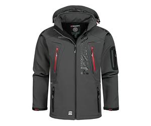 Geographical Norway Tangata Men's Softshell Functional Outdoor (Blue, Large), gray, M