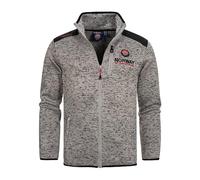 Geographical Norway Tavid Men - Men's Warm Thick Zip Fleece - Men's Warm Winter Sweatshirt Jacket Soft - Soft Sweat Long Sleeve Lining (Light_grey M)