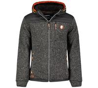 Geographical Norway Toledoama Men - Men's Fine Fleece Zip - Autumn Winter Spring Warm Men's Jacket - Long Sleeve Soft Fur Jumper Comfortable Outdoor (Black L), Black, L