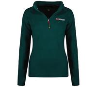 Geographical Norway Tug HZ Lady - Fleece Jacket Women Warm Zip - Autumn Winter Spring Warm Women's Jackets Ladies Sport - Long Sleeve Sweater Fur Soft Outdoor Comfort (Dark Green M)