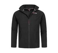 Geographical Norway Tug Men Full Zip - Men's Thin Fleece Warm Zip - Men's Autumn Winter Spring Warm Jacket - Long Sleeve Fur Sweater Soft Comfort Outdoor (Black 3XL)