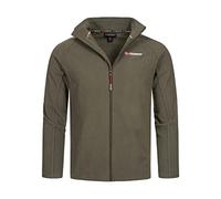 Geographical Norway Tug Men Full Zip - Men's Thin Fleece Warm Zip - Men's Autumn Winter Spring Warm Jacket - Long Sleeve Fur Sweater Soft Comfort Outdoor (Khaki XL)