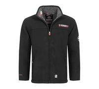 Geographical Norway Ubolt Men - Men's Warm Thick Fleece Zip - Men's Warm Winter Sweatshirt Jacket Soft - Long Sleeve Lined Sweatshirt - Ideal Autumn Winter (Black M)