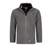Geographical Norway Ubolt Men - Men's Warm Thick Fleece Zip - Men's Warm Winter Sweatshirt Jacket Soft - Long Sleeve Lined Sweatshirt - Ideal Autumn Winter (Dark grey 3XL)