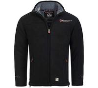 Geographical Norway Ubolt Men - Men's Warm Thick Fleece Zip - Men's Warm Winter Sweatshirt Jacket Soft - Long Sleeve Lined Sweatshirt - Ideal Autumn Winter (Black 3XL)