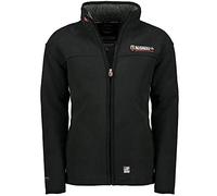 Geographical Norway Ubolt Men's Warm Fleece Jacket with Fur Lining Size S to XXL, Black, L