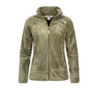 Geographical Norway Upaline Lady - Fleece Jacket Women Fine Warm Zip - Autumn Winter Spring Warm Women's Jackets Ladies - Long Sleeve Sweater Fur Soft Outdoor Comfort (Olive L)