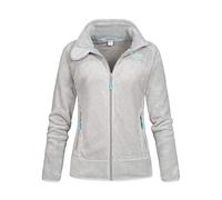 Geographical Norway Upaline Lady - Women's Fine Fleece Warm Zip - Autumn Winter Spring Warm Women's Jacket - Long Sleeve Sweater Fur Soft Outdoor Comfort (Light grey M)