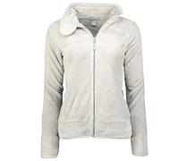 Geographical Norway Upaline Lady - Women's Fine Fleece Warm Zip - Autumn Winter Spring Warm Women's Jacket - Long Sleeve Sweater Fur Soft Outdoor Comfort (Light grey M)