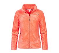 Geographical Norway Upaline Lady - Women's Fine Fleece Warm Zip - Autumn Winter Spring Warm Women's Jacket - Long Sleeve Sweater Fur Soft Outdoor Comfort (Salmon XL)