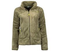 Geographical Norway Upaline Lady - Women's Fine Fleece Warm Zip - Autumn Winter Spring Warm Women's Jacket - Long Sleeve Sweater Fur Soft Outdoor Comfort (Olive L)