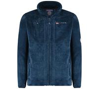 Geographical Norway Upload Men - Men's Warm Thick Zip Fleece - Men's Warm Winter Sweatshirt Jacket Soft - Soft Sweat Long Sleeve Lining (Navy L)