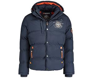 Geographical Norway Verveine Men - Men's Winter Autumn Jacket - Comfortable Warm Coat Lining - Long Sleeve Windbreaker Jacket - Ideal Elegant Gift Casual Men (Marine blue XL)