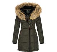 Geographical Norway Women's Jacket Winterparka Belissima XL-FELLKAPUZE - Khaki, L