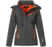 Geographical Norway Women's Softshell Jacket Rein Darkgrey Orange S