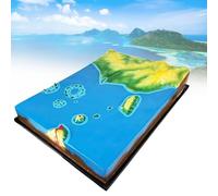 Geography Landform Model - Island Genesis Educational Tool, 57x42x40cm for Geology Class Demonstrations, Visual Learning Aid for Teachers & Students