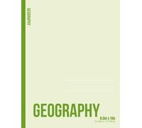 Geography Lined Notebook: 8.5in x 11in (21.59cm x 27.94cm), 80 sheets