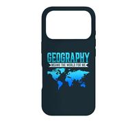 Geography Means The World For Me Earth Map Science Teacher Case for iPhone 17 Pro