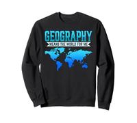 Geography Means The World For Me Earth Map Science Teacher Sweatshirt