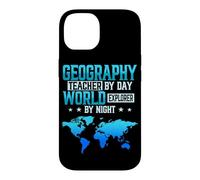 Geography Teacher By Day World Explorer By Night Geographer Case for iPhone 14