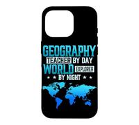 Geography Teacher By Day World Explorer By Night Geographer Case for iPhone 16 Pro