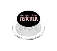 Geography Teacher Colorful Leopard Print Pattern Style PopSockets PopGrip for MagSafe