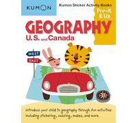 Geography: U. S. And Canada Sticker Activity Book (Kumon Sticker Activity Books, Pre-K & Up)