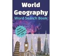 Geography Word Search: About Countries and Capital Cities | 6x9 inches | Organised by Continent