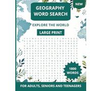 Geography Word Search Book:: Explore the World from Home: A Fun & Educational Word Search Book for All Ages | Large Print Edition