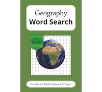 Geography Word Search Puzzle Book: Word Searches with Easy to Read Print about Geography, Planet, Landscapes and More | 6x9 inches, 110 pages | 50+ ... Gift for Vacations, Holidays, and Free Times