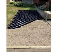 Geogrid Driveway，2" Thick Gravel Ground Grid， Geo Grid Ground Gravel Grid，Load 1800 Lbs Per Sq Ft Ground Geo Grid，for Driveway, Slopes, Parking Pads, Paddocks, Embankments)