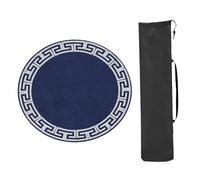 GeOinQL Mahjong Table Mat, Round Anti Slip Noise Reduction Table Mat, for Mahjong Poker and Card Games(85 * 85cm(33..46 * 33. 46in))