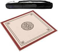 GeOinQL Mahjong Table Mat, Soft Crystal Velvet Mahjong Mat Thickened and Non-Slip Mahjong Tablecloth(95cm/37.4in)
