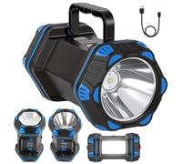 GEOKILO Rechargeable Torch LED Super Bright, Portable Flash Light Torch,4800mAh High Powered Flashlight Small Hand Torch Waterproof Camping Torch LED Searchlight Spotlight for Outdoor Emergency