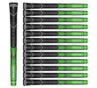 Geoleap ACE-C Golf Grips Set of 13- Cord Rubber, Hybrid Golf Club Grips, Standard/Mdisize, 10 Colors Optional. (Standard, Green)