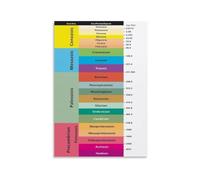 Geologic Time Scale Poster Paleontology Education Display