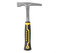 Geological Hammer Double Head Mining Rock Pick With Pointed Tip And Flat Head For Field Exploration Masonry Mountaineering Anti Slip Rubber Handle 45 Steel Construction Tool(B)