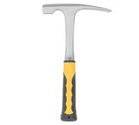 Geological Hammer High Carbon Steel Rock Pick Hammer Arc Survey Mine Exploration Geological Prospecting (Flat Head)