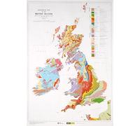 Geological Map of the British Islands (Small Scale Geology Maps)