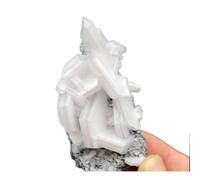 Geological Specimens of Biscuit Calcite Natural Ore Fluorescent Raw Stone Sandwich Flake Mineral Crystals for Meditation and Promote Balance, Calmness (48g)