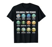 Geological Time Periods Chart Paleontology & Earth History T-Shirt