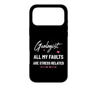 Geologist All My Faults Are Stress Related Fun Earth Science Case for iPhone 17 Pro Max