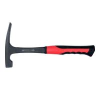 Geologist Hammer with Flat Tip 1.1 kg - Steel Monolith, Black Coated, Feedback Cast Handle for Geologists, Miners and Outdoor Adventures