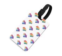 Geologist Rockdiamond Luggage Tags for Suitcases Cute ID Tags Travel Baggage Tag Name Tags for Women Men